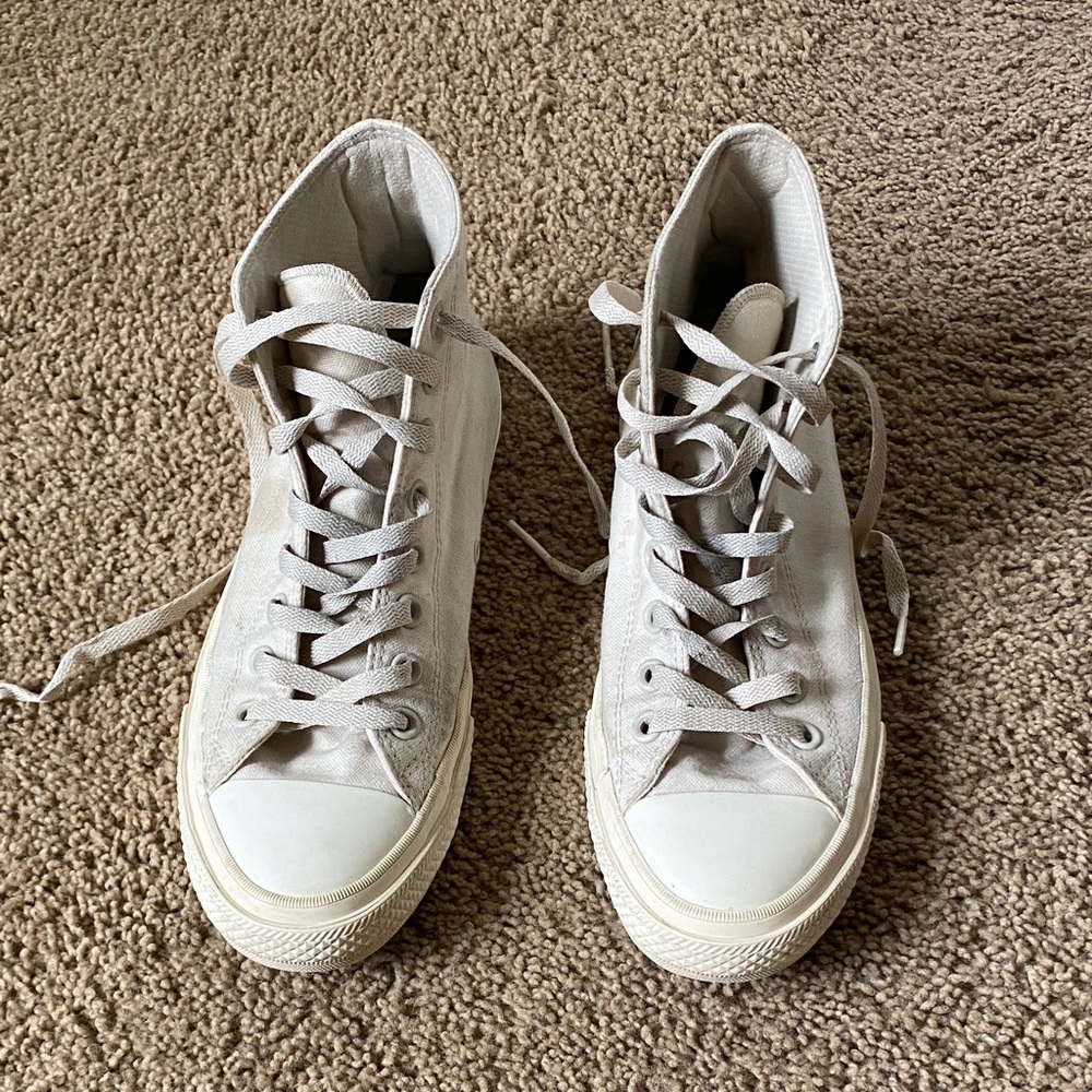 Classic High-Top Converse in Cream